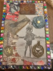 Memory Lane! 5 Vintage Junk Journal Ephemera Cards With Envelopes. Repurpose