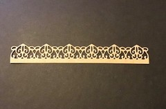 BORDERS Lace Edge Border Die Cut Embellishments 6 pcs 3/4” x 5-1/2” Choose Color