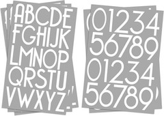 2 Inch Vinyl Letter Number Stickers Set for Mailbox Sign Home Car Outdoor