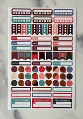 Assorted Planner Stickers-Labels – Motivational, months, appointments, icons.