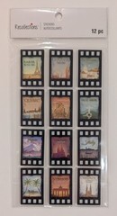 World Cities Film Strip Travel Vacation Scrapbooking Stickers by Recollections