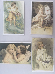 Victorian Angel Stickers YOU CUT Valentine’s Christmas Scrapbook Planner Journal