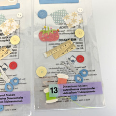 Vintage Retired Jolee’s Stickers- Sewing Theme- New Old Stock x 2