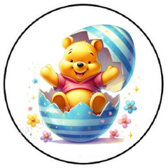 BEAR EASTER EGG ENVELOPE SEALS LABELS STICKERS PARTY FAVORS