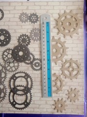 GEARS Die-Cuts – Steampunk style Cogs, sprockets, gears and more! FREE SHIPPING!