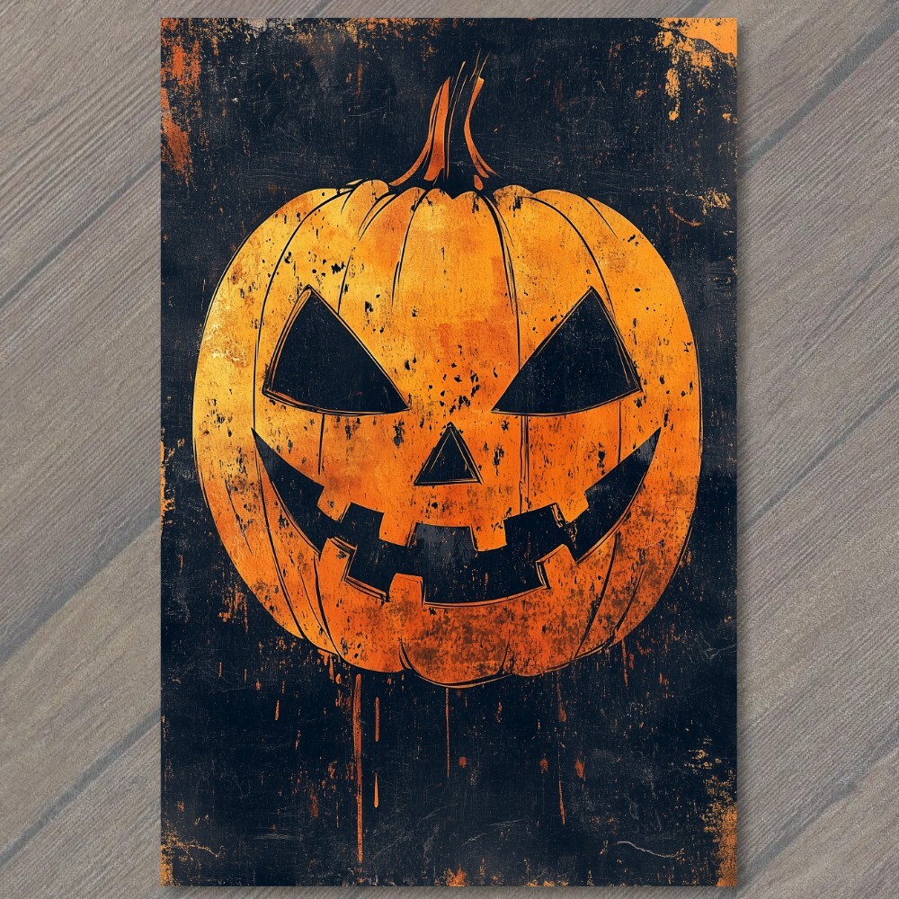 STICKER Halloween Pumpkin Cute Orange Jack-O-Lantern Adorable Spooky Fall Fun