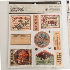 Docrafts Papermania Madame Payraud Scrapbook Set Stickers Vellum Washi Tape New
