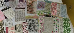 Alphabet Letter Stickers Large Lot Scrapbooking NEW and USED
