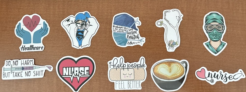 Nurse/Healthcare Stickers Set Of 10