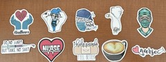 Nurse/Healthcare Stickers Set Of 10