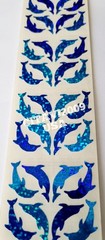 HAMBLY STUDIOS PRISMATIC GLITTER STICKER MINI DOLPHIN STICKER SHEET VINTAGE RARE