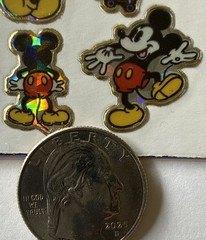 PRISMATIC MICKEY MOUSE Stickers(9pcs)Disney•Cartoon Character•Card Making•