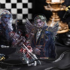 Gothic Women Men Holographic Stickers Junk Journal Large Size Decorative Collage