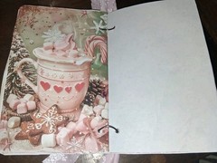 Pink Christmas Junk Journal Scrapbook Usa Seller