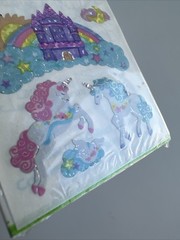 Sandylion Sticker Prismatic Unicorn/Castle 1 Sheet NIP Sealed Retired VTG
