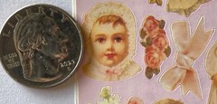 PINK BABY Stickers(10pc)Frances Meyer•Babies•Kids•Christening •Bows•Flowers•Face