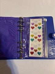 Vintage Stickopotamus Book Sticko Moon & Stars Sticker Album 6 Ring Binder +