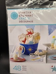 Martha Stewart decoupage fabric die cuts Star Pattern NEW