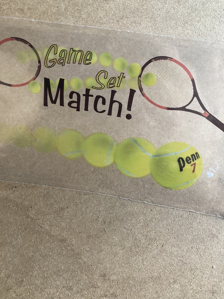 Penn Tennis Transparent Overlay Scrapbooking Decor Embellishment