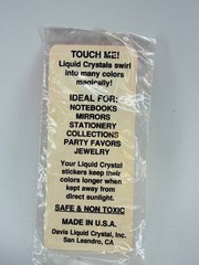 Vintage Super Mystiks Dinosaur Liquid Crystal Sticker NOS Color Change
