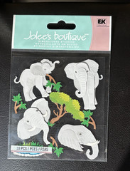 JOLEE’S 3D EMBELLISHMENT STICKERS ZOO SAFARI ELEPHANTS 2012 SHIPS FREE!