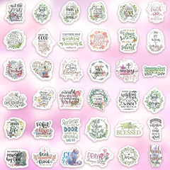 300Pcs SLAPAFLIFE Inspirational Christian Stickers – Bible Verse Designs for Jou
