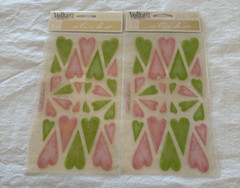 New Lot of 8 Vellum Stickers Sticko Hearts Butterfly Planner Valentine’s