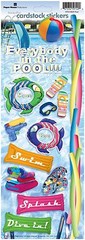Scrapbooking Stickers CS Paper House 13″ Swimming Pool Toys Splash Party Slide