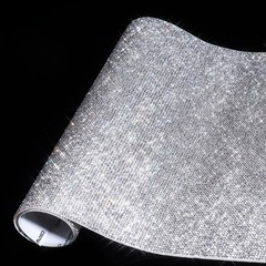 Self-Adhesive Rhinestone Sheets, 9.4×15.8 Inch Glitter Gems for DIY Car Decor