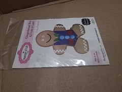 Gingerbread Man Christmas A2 Fold It Die Cuts for Card-Making and…