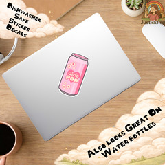 Girly Pop Soda Sticker Cute Aesthetic Sticker Laptop Sticker Girly Gift Pop