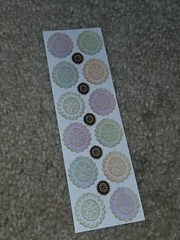 NOS The Gifted Line ANTIQUE BUTTONS Sticker 6.5″ x 2″ Michel & Co