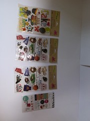 33 Pack Crafter’s Square 3D Scrapbook Craft Stickers Assorted Designs