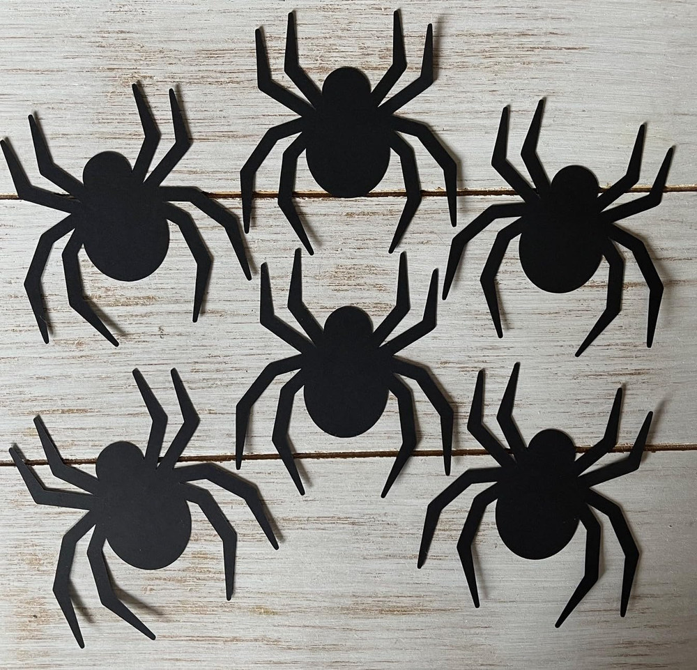 Black Paper Spiders Paper Cutouts Halloween School Bulletin Board Decorations Ta