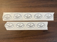 (2) Glacier National Park Boat Company 1” Stickers – Vintage Collectible NEW