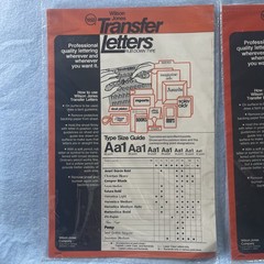 2 PK Wilson jonesTransfer Lettering Capital Letters 3/8 “Old English &pomp 36p