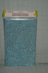 Floral Garden Adhesive Diamond Wrap Teal Blue 2 Packages Sticker Craft Fast Ship