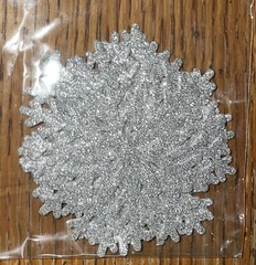 Recollections Snowflakes Snow Flakes Value Pack 24Pc CHRISTMAS Glitter Stickers