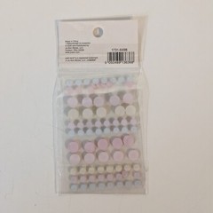 Jo-Ann PARK LANE Adhesive Gems Rainbow Jewel Style, Embellishments Lot of 4 Pkgs