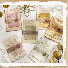 168 Pcs Textured Vintage Scrapbook Paper, 6 Themes Scrapbook Journaling Supplies