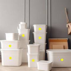 1400 PCS Yellow Circle Dot Stickers 3/4″ round Color Coding Label Stickers (Yell