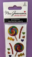 Mrs. Grossman’s Limited Edition Lollipops And More Stickers – 2 Sheets, NIP!