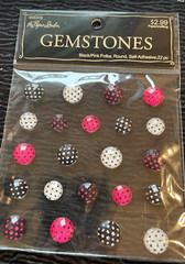 Lot 4 Paper Studio Gemstones Fun Mix Still In Packaging Pink Zebra Bedazzles