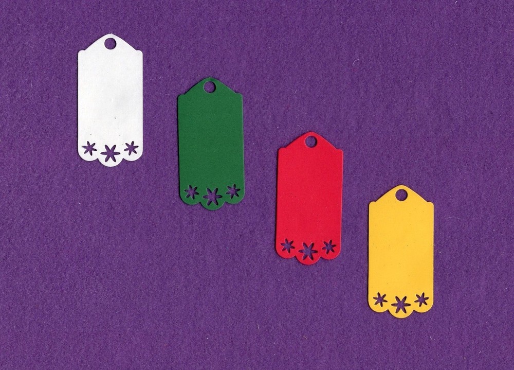 TAG # 3 die cuts scrapbook cards