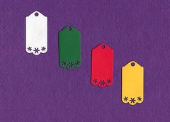 TAG # 3 die cuts scrapbook cards