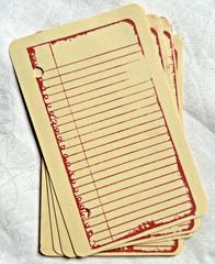 SET OF 12 – Stamped Punched Junk Journal Manila Mixed Media Paper Craft Ephemera