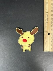 REINDEER Patch DIY Patch Iron On Badge Multicolored