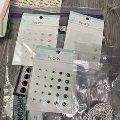Lot of Stickers & Accents Metal Crafts Scrapbook Journal Tags Lace Pins🔥🔥🔥