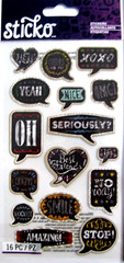 Quotes OMG Seriously Amazing Smile Best Friends Nice Oh Sticko Chalk Stickers