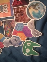 Colorful Aesthetic Sticker Lot Surreal Kawaii Pop Art Collage Scrapbook 50 Pcs